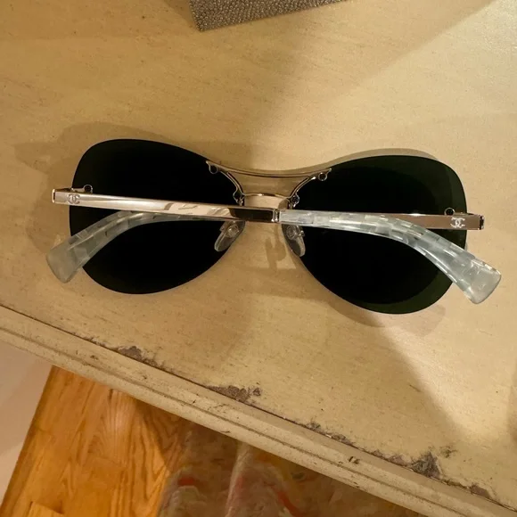 CHANEL
Silvertone Metal And Purple Tinted Sunglasses-4218 - Picture 9 of 10